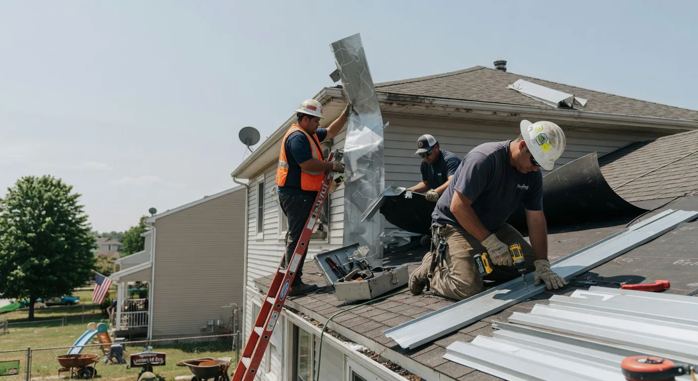 Storm Damage Metal Roof Repair in Newell, IA